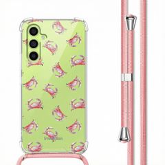 imoshion Design hoesje met koord Samsung Galaxy A34 (5G) - Crab Watercolor
