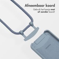 imoshion Color Backcover met afneembaar koord MagSafe Apple iPhone 16e - Ash Blue