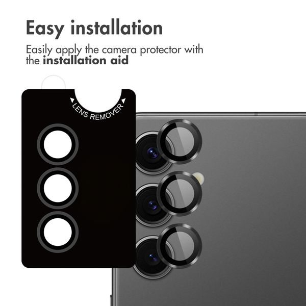 imoshion Camera Protector Glass 2-pack Samsung Galaxy S25 - Black