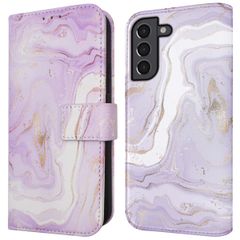 imoshion Design Bookcase Samsung Galaxy S21 - Purple Marble