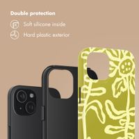 Selencia Vivid Back Cover Apple iPhone 15 - Chalky Bloom