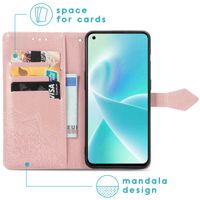 imoshion Mandala Bookcase OnePlus Nord 2T - Rosé Goud