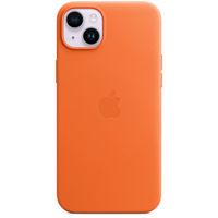 Apple Leather Back Cover with MagSafe Apple iPhone 14 Plus - Orange