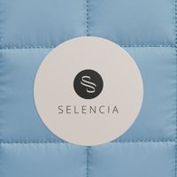 Selencia Puffy Laptop hoes 13-14 inch - Laptopsleeve - Slate Blue