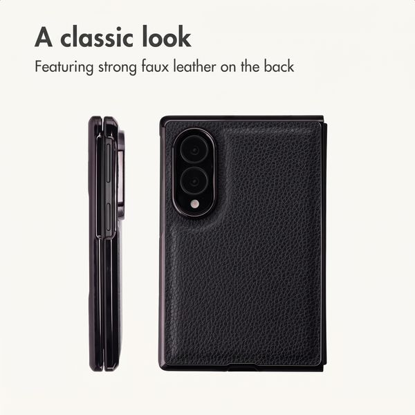imoshion Faux Leather Case Samsung Galaxy Z Fold 8 - Black