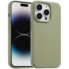 Accezz Liquid Silicone Case with MagSafe Apple iPhone 14 Pro - Cooper Green