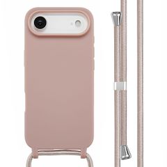 imoshion Silicone Case with Strap Apple iPhone Air - Sand Pink