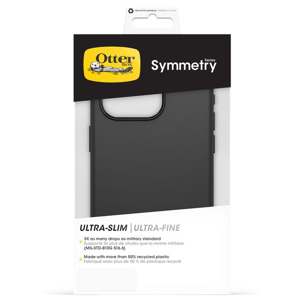 OtterBox Symmetry Backcover iPhone 15 Pro - Zwart