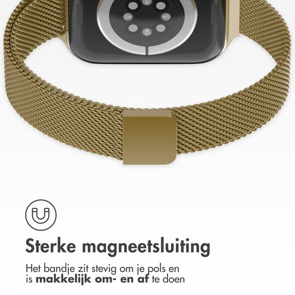imoshion Slim Milanees bandje Apple Watch Series 1 - 9 / SE (38/40/41 mm) | Series 10 / 11 (42 mm) - Goud