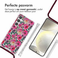 imoshion Design hoesje met koord Samsung Galaxy S24 Plus - Flower Water