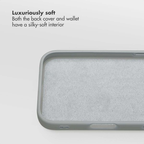 Selencia Olyn Detachable Bookcase with MagSafe Apple iPhone 16 - Grey