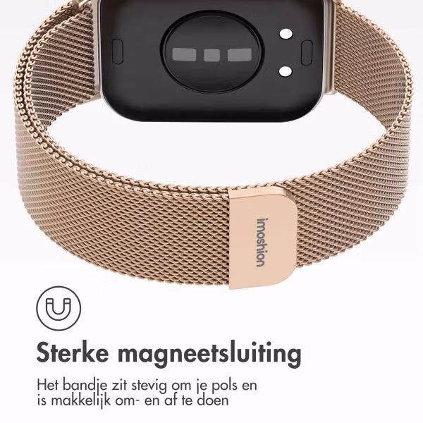 imoshion Milanees magnetisch bandje Huawei Watch Fit 3 - Rose Gold