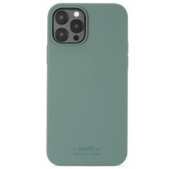 Holdit Silicone Case iPhone 12 (Pro) - Moss Green