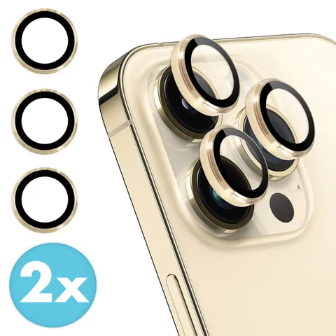 imoshion 2 Pack Camera lens protector iPhone 14 Pro / 14 Pro Max - Goud