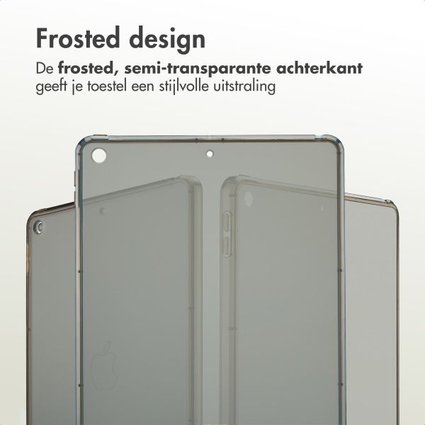 Accezz Frosted Backcover Apple iPad 9 (2021) 10.2 inch / iPad 8 (2020) 10.2 inch / iPad 7 (2019) 10.2 inch - Zwart