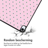 imoshion Design Trifold Bookcase Apple iPad Air 11 inch (2026) M4 / (2025) M3 / (2024) M2 / Air 5 (2022) / Air 4 (2020) - Happy Dots