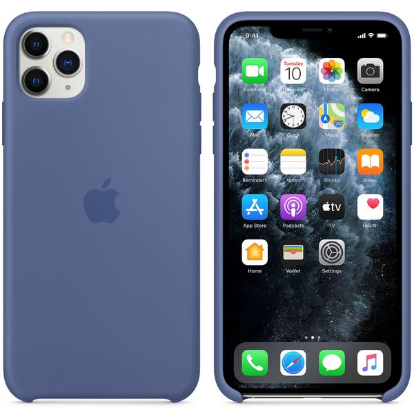 Apple Silicone Backcover Apple iPhone 11 Pro Max - Linen Blue