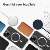 imoshion Clear Glitter Backcover met MagSafe Apple iPhone 13 - Zilver