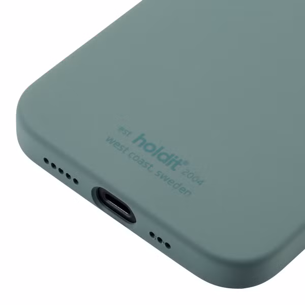 Holdit Silicone Case Apple iPhone 12 (Pro) - Moss Green