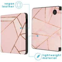 imoshion Design Slim Hard Case Sleepcover met stand Kobo Libra H2O - Pink Graphic