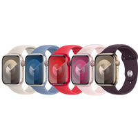 Apple 5 Pack Sport Band voor de Apple Watch | 38/40/41/42 mm - Maat S/M - Starlight / Winter Blue / Product(RED) / Light Pink / Elderberry