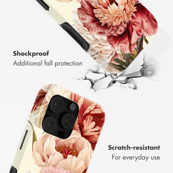 Selencia Vivid Back Cover Apple iPhone 16 Pro - Vintage Peony