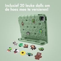 imoshion Kidsproof tablethoes met afneembare dolls Apple iPad 11 (2025) 11 inch A16 / iPad 10 (2022) 10.9 inch - Olive Green