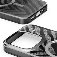 iDeal of Sweden Clear Case Limited met MagSafe Apple iPhone 15 Pro - Zebra Mystique