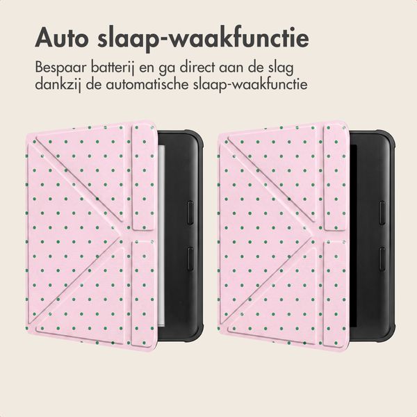 imoshion Design Vouwbare Bookcase Kobo Libra Colour - Happy Dots