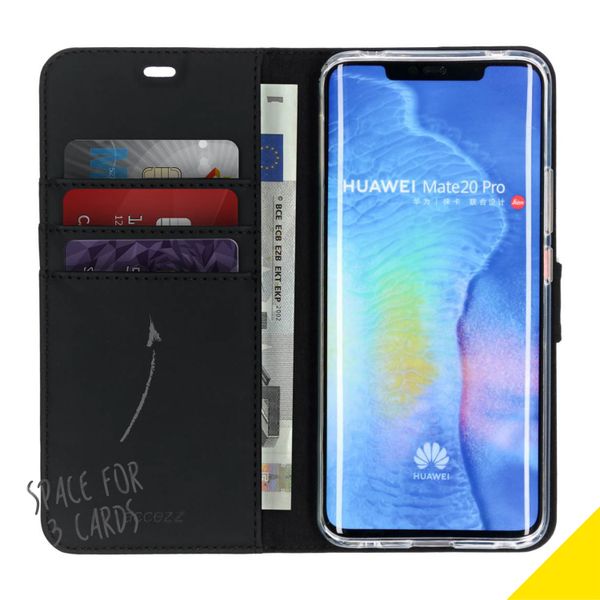 Accezz Wallet Softcase Bookcase Huawei Mate 20 Pro - Zwart