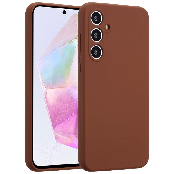 Accezz Liquid Silicone Backcover Samsung Galaxy A35 - New Tea Brown