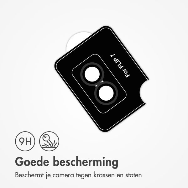 imoshion Camera Protector Glas 2 Pack Samsung Galaxy Z Flip 7 - Zwart