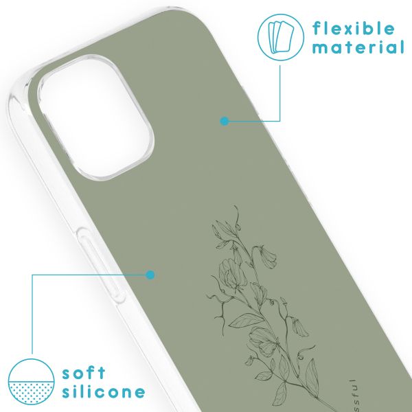 imoshion Design hoesje iPhone 13 - Floral Green