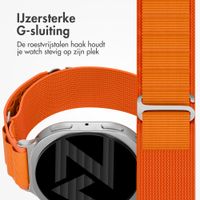 Accezz Nylon Alpine bandje Samsung Galaxy Watch 9 (40/44mm) / Watch 8 (40/44mm) / Classic (46mm) - Oranje