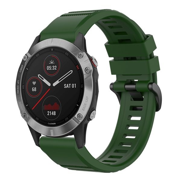 imoshion QuickFit® Siliconen sportbandje voor Garmin Watch | 22 mm aansluiting - Donkergroen