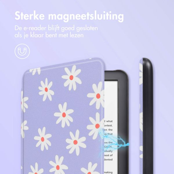 imoshion Design Slim Hard Case Sleepcover Amazon Kindle (2024) / Amazon Kindle (2022) 11th gen - Flowers Distance