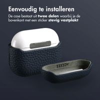 Accezz Echt Leren Case AirPods 3 - Donkerblauw