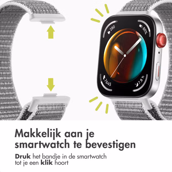 imoshion Nylon bandje voor de Huawei Watch Fit 4 / 4 Pro - Seashell Color