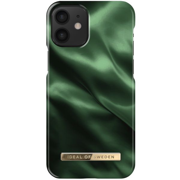 iDeal of Sweden Fashion Backcover iPhone 12 Mini - Emerald Satin