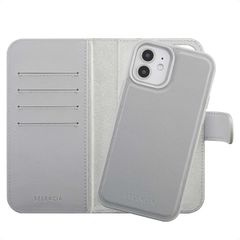 Selencia Olyn Detachable Bookcase with MagSafe Apple iPhone 12 (Pro) - Grey