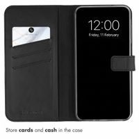 Selencia Genuine Leather Book Case Samsung Galaxy A27 (5G) - Black