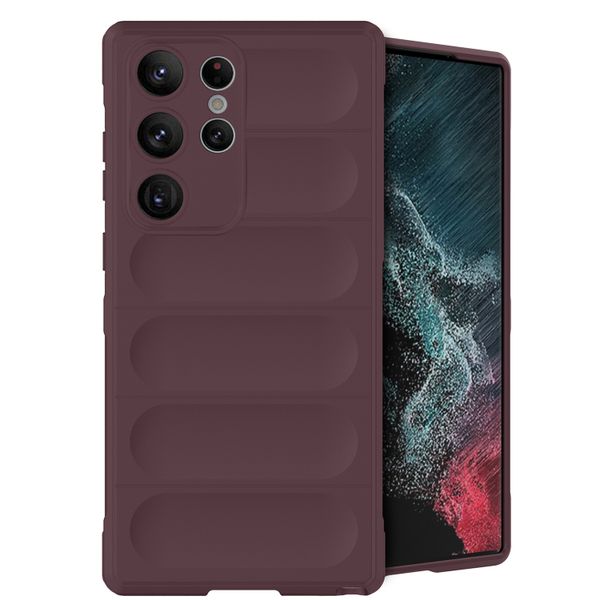 imoshion EasyGrip Backcover Samsung Galaxy S23 Ultra - Aubergine