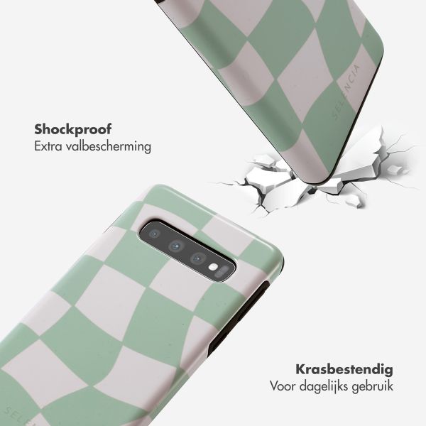 Selencia Vivid Tough Backcover Samsung Galaxy S10 - Groovy Sage Green