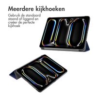 imoshion Trifold Bookcase Apple iPad Pro 13 (2025) M5 / (2024) M4 - Donkerblauw