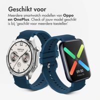 imoshion Siliconen bandje voor de OnePlus Watch 3 / 2 / 2R / Oppo Watch X2 / X - Donkerblauw
