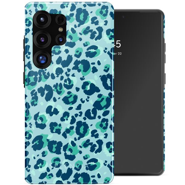 Selencia Vivid Tough Backcover Samsung Galaxy S25 Ultra - Wild Spots Light Blue
