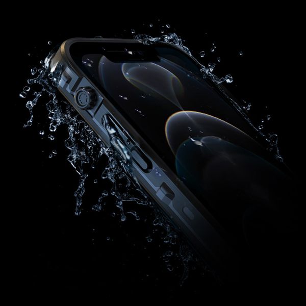 Redpepper Dot Plus Waterproof Backcover Apple iPhone 12 - Zwart