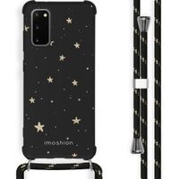 imoshion Design hoesje met koord Samsung Galaxy S20 Plus - Sterren - Zwart / Goud