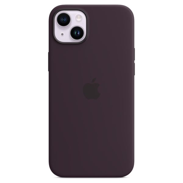 Apple Silicone Back Cover with MagSafe Apple iPhone 14 Plus - Elderberry