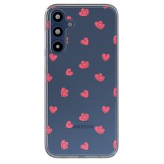 imoshion  Design hoesje Samsung Galaxy A16 - Dusty Rose Connected Hearts